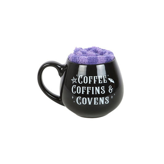 Coffee, Coffins & Covens Mug and Socks
