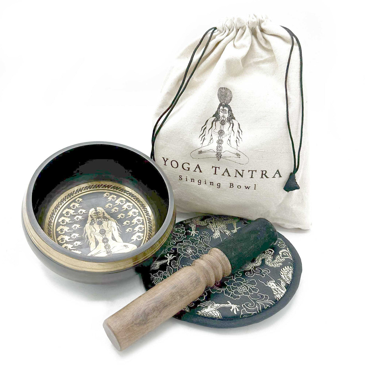 Engraved Singing Bowl Gift Set - Yogi
