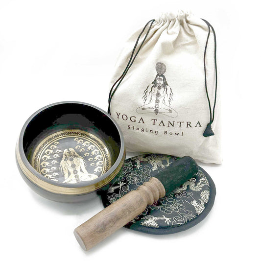 Engraved Singing Bowl Gift Set - Yogi