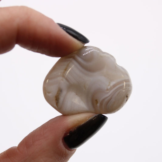 Medium Tumble Stones - Grey Agate - Botswana