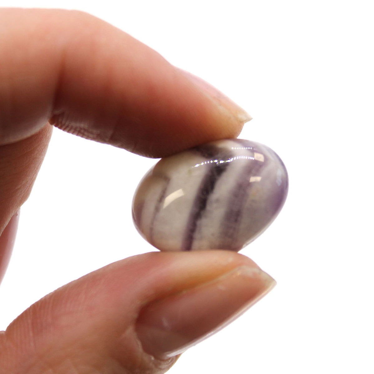 Small Tumble Stones - Amethyst - Chevron