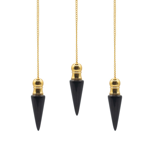 Secret Cavity Discovery of Truth Pendulum - Black Agate