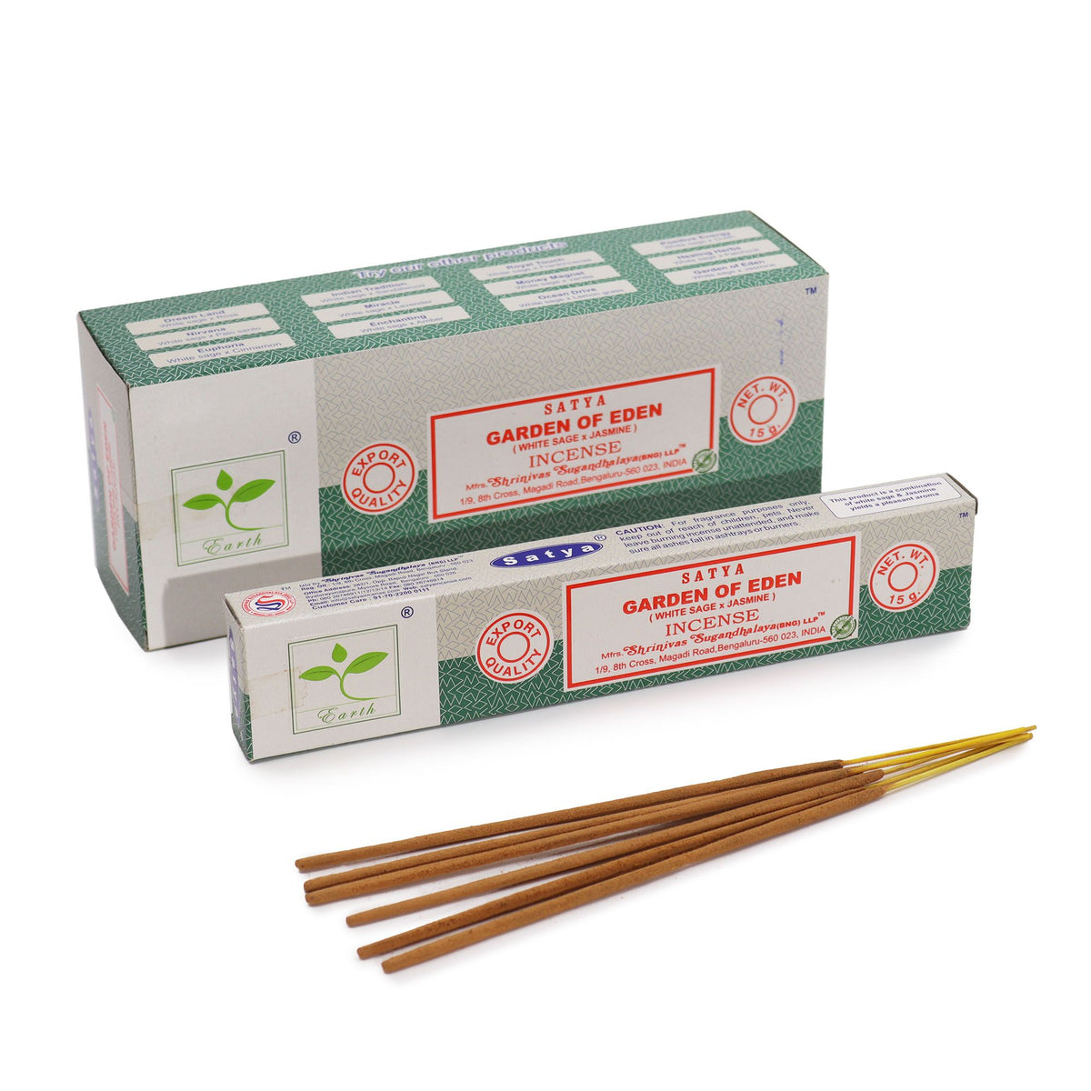 Garden of Eden Incense - White Sage & Jasmine - 15g