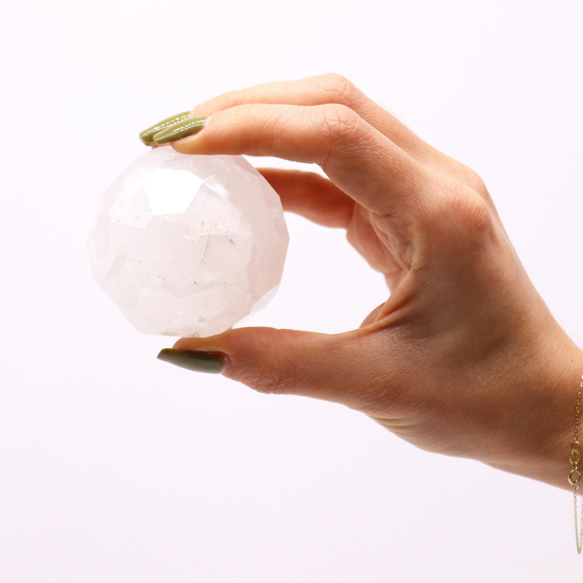 Gemstone Healing Ball - Rock Quartz