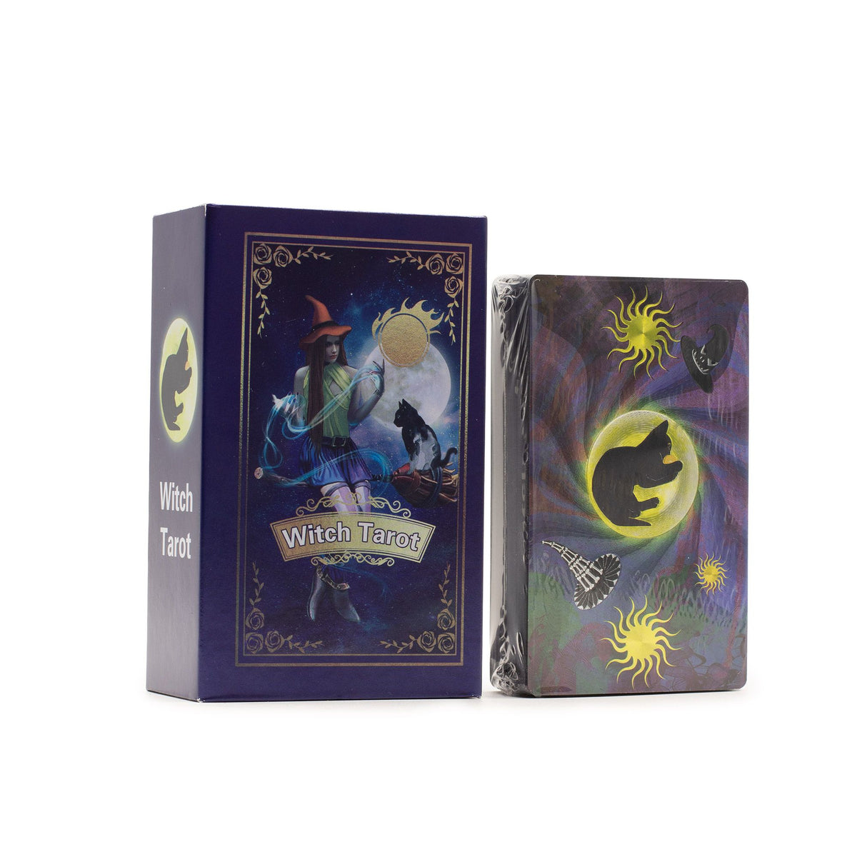 Purple Foil Tarot Card Set - Witch Tarot