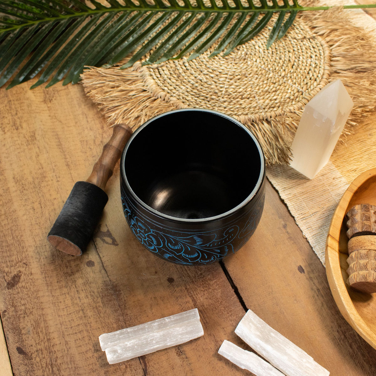 Cauldron Singing Bowl - Magic Mushroom - Blue