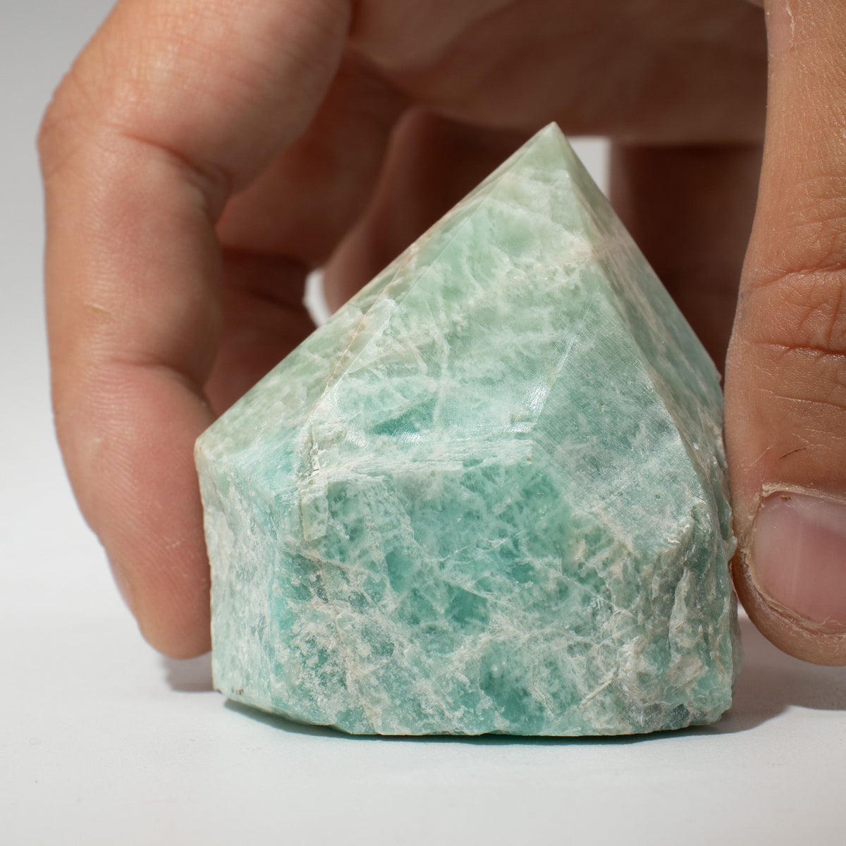 Indian Amazonite Gemstone Top Polished Points