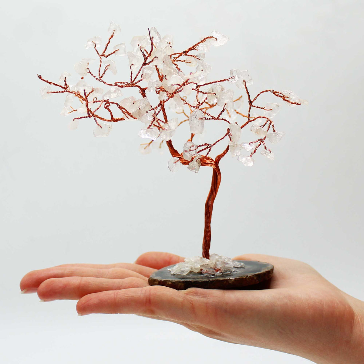 Large Gemstone Tree - Rock Quartz - 100 stones