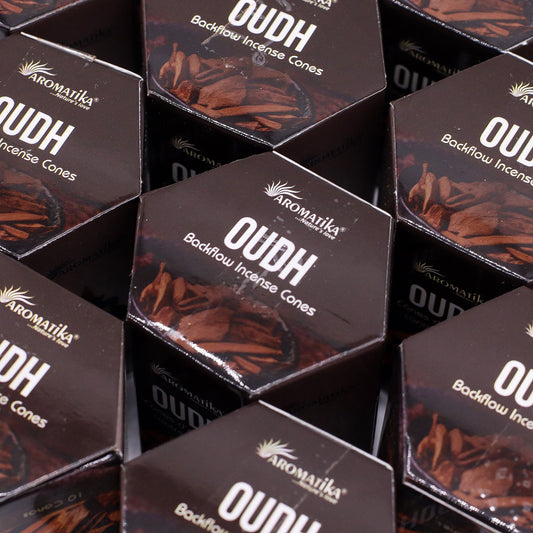 Aromatika Masala Backflow Incense Cones - Oudh