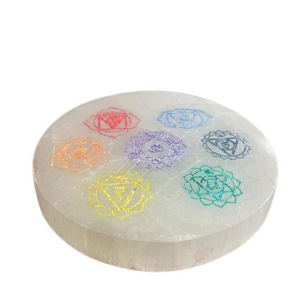 Small Charging Plate - Chakra Design - Colour