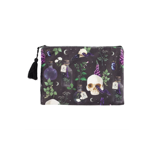 Venom & Vines Print Makeup Bag
