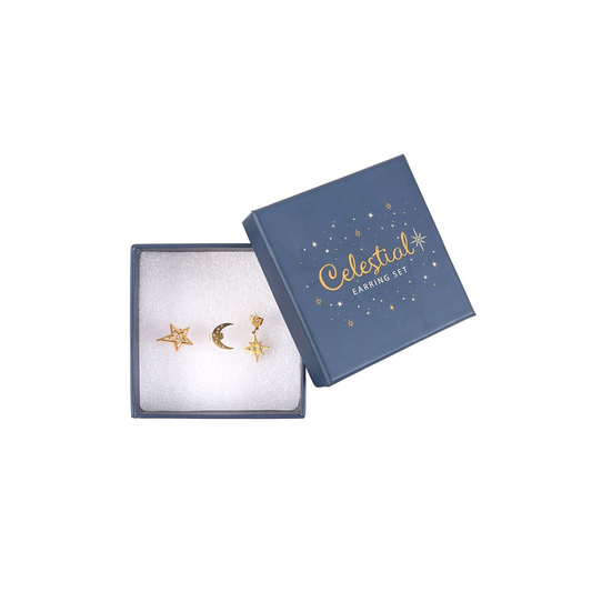 Three Piece Celestial Earring Set