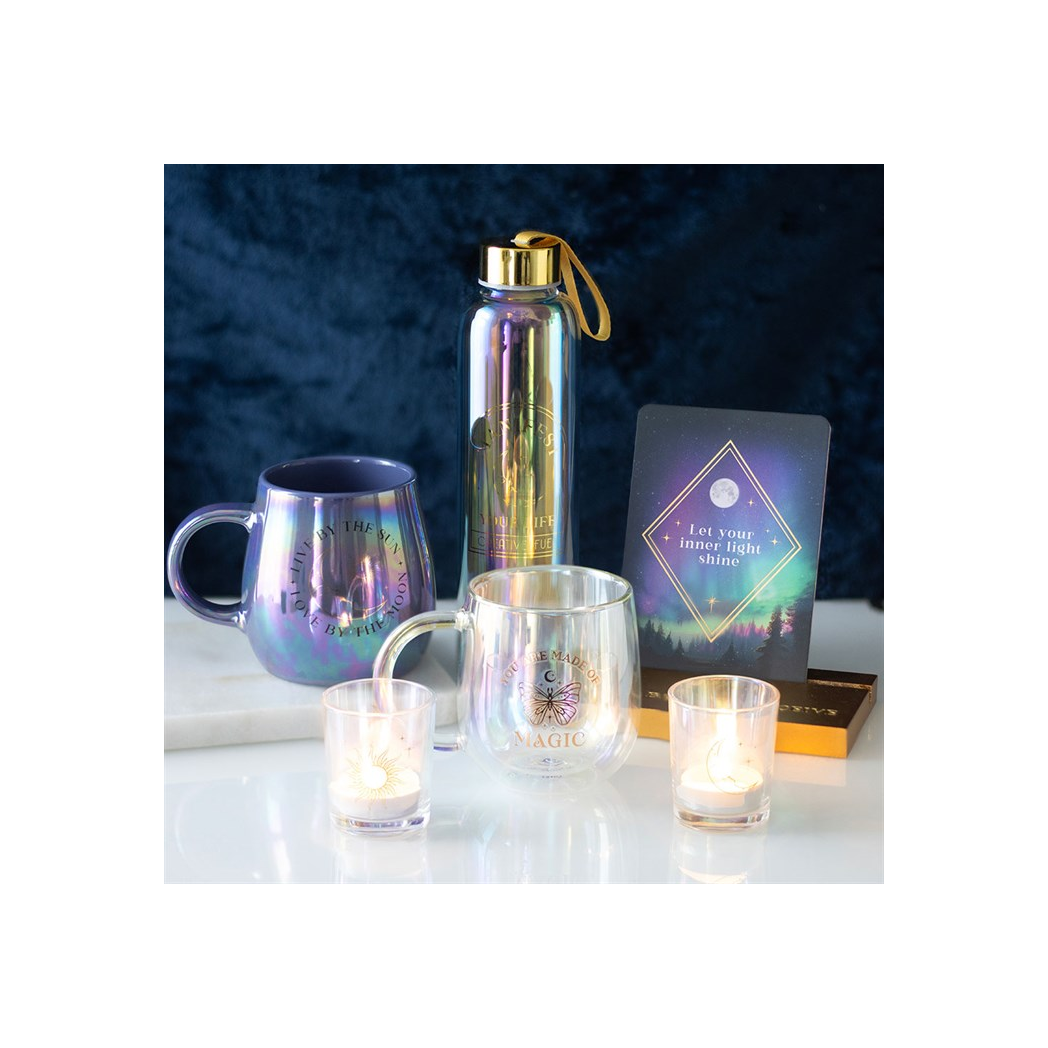 You Are Made of Magic Iridescent Double Walled Glass Mug