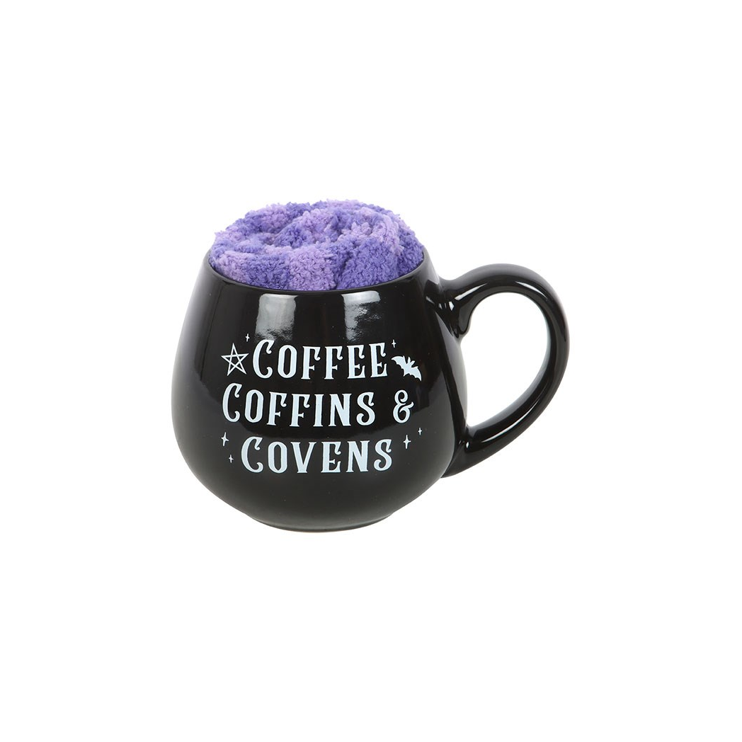 Coffee, Coffins & Covens Mug and Socks