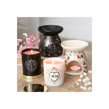 Midnight Bloom Print Oil Burner