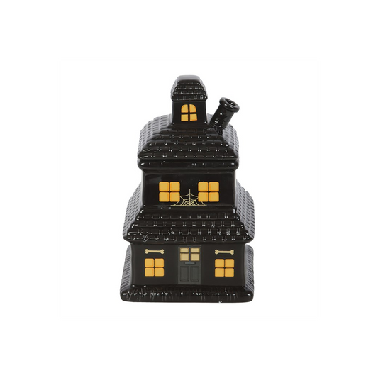 Black Haunted House Oil Burner and Wax Warmer