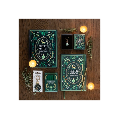 Pack of 12 Green Witch Spell Candles