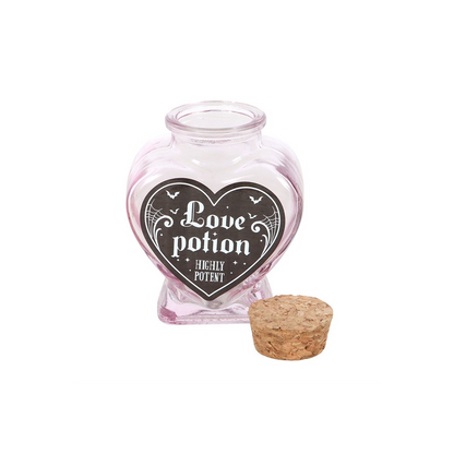Love Potion Decorative Glass Heart Potion Bottle