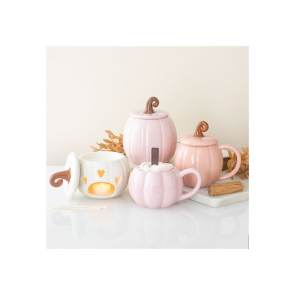 White Curly Pumpkin Oil Burner