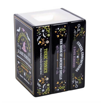 Witch's Apothecary Book Shaped Oil Burner and Wax Warmer