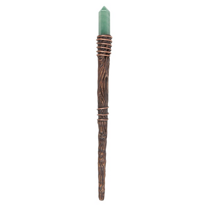 Thin Abundance Green Aventurine Crystal Wand