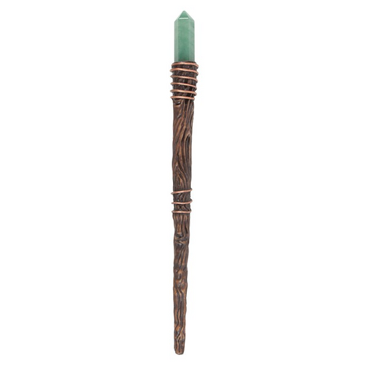 Thin Abundance Green Aventurine Crystal Wand