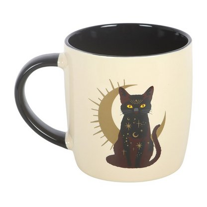 Sitting Magick Black Cat Mug