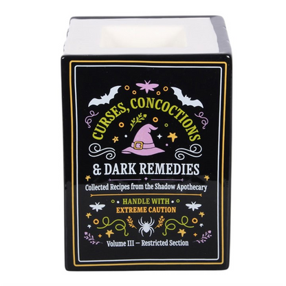 Witch's Apothecary Book Shaped Oil Burner and Wax Warmer