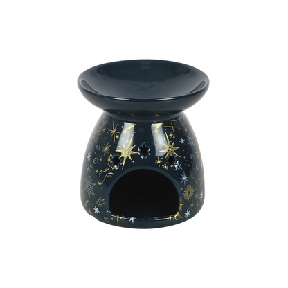 Blue Starry Night Oil Burner and Wax Warmer