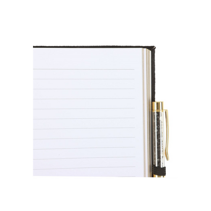 Book of Shadows Journal with Black Obsidian Crystal Pen