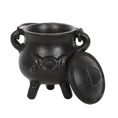 7.5cm Cast Iron Cauldron with Triple Moon