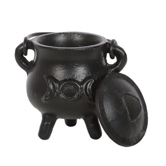 7.5cm Cast Iron Cauldron with Triple Moon