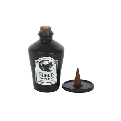 Dried Crow's Feet Incense Cone Holder