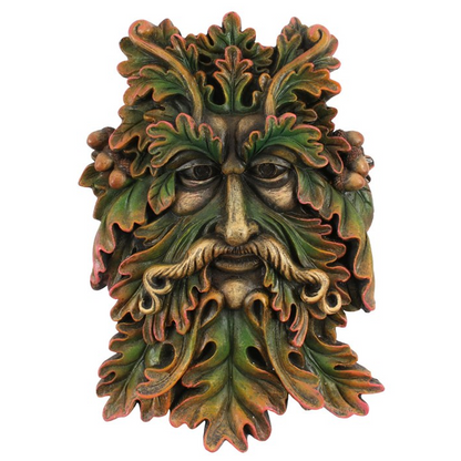 Green Man Face Plaque