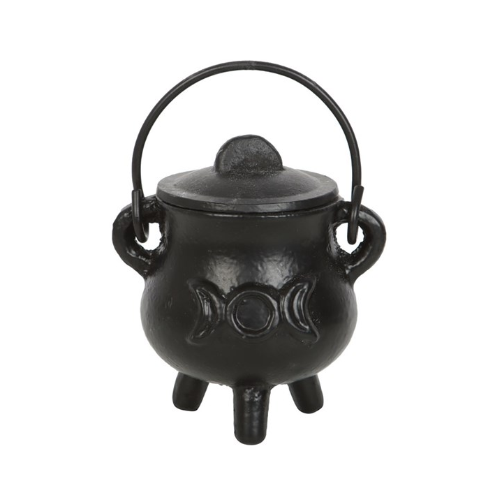 7.5cm Cast Iron Cauldron with Triple Moon