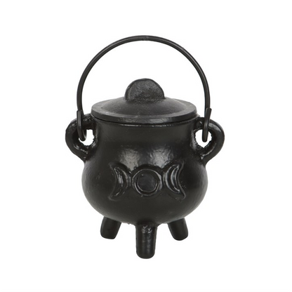 7.5cm Cast Iron Cauldron with Triple Moon
