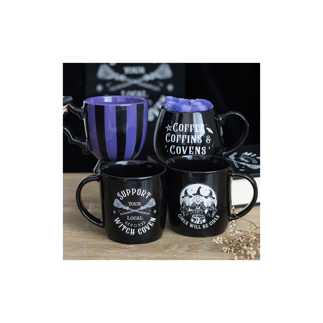 Coffee, Coffins & Covens Mug and Socks