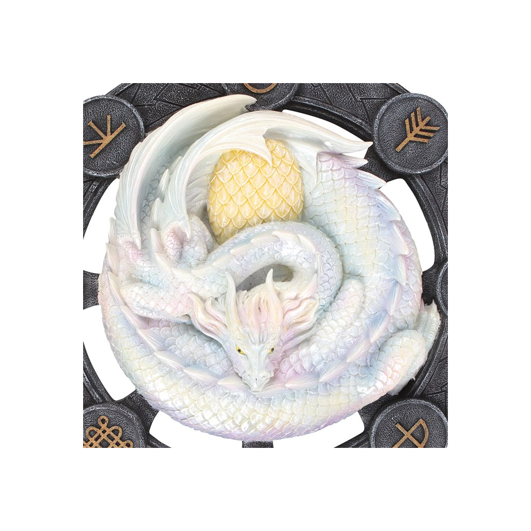 Ostara Dragon Resin Wall Plaque by Anne Stokes
