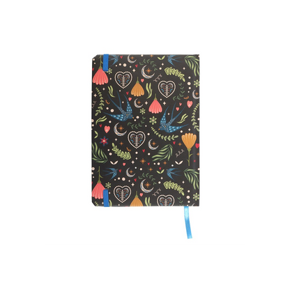 Midnight Bloom Print A5 Notebook