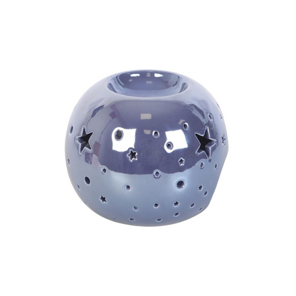 Purple Iridescent Star Oil Burner and Wax Warmer