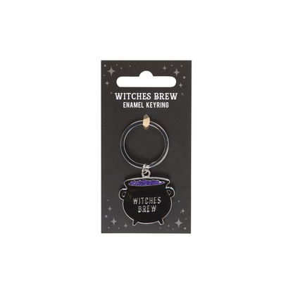 Witches Brew Cauldron Keyring