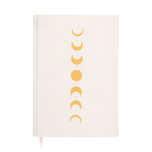 Moon Phase Velvet A5 Notebook