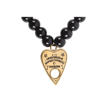 Talking Board Planchette Beaded Charm Bracelet