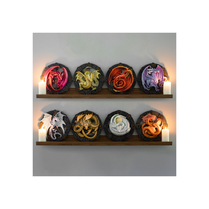 Ostara Dragon Resin Wall Plaque by Anne Stokes