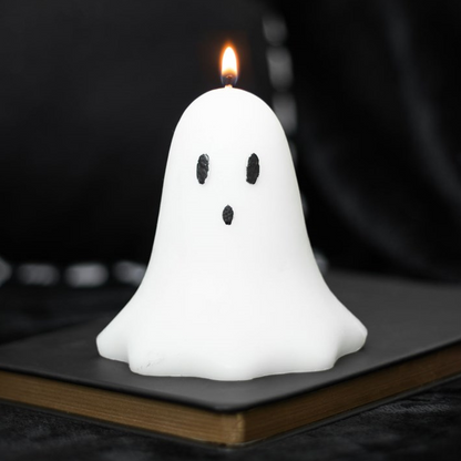 10cm Unscented Ghost Candle