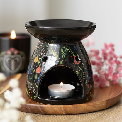 Midnight Bloom Print Oil Burner