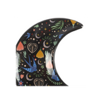 Midnight Bloom Crescent Moon Trinket Dish