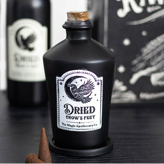 Dried Crow's Feet Incense Cone Holder