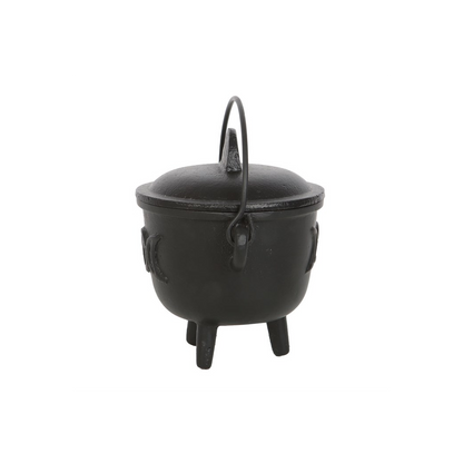11cm Cast Iron Cauldron with Triple Moon