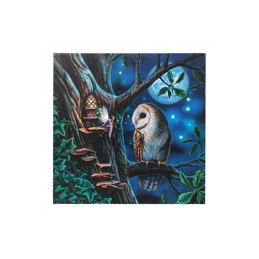 Fairy Tales Light Up Canvas Plaque by Lisa Parker